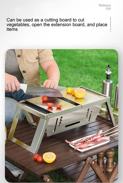 Stainless Steel Folding Barbeque Grill Stove Stainless Steel Folding Barbeque Grill Stove