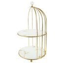 2pcs Storage Rack Bird cage shape storage rack iron multi-layer rack home desktop cosmetic storage rack home decorations - TUZZUT Qatar Online Shopping