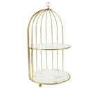 2pcs Storage Rack Bird cage shape storage rack iron multi-layer rack home desktop cosmetic storage rack home decorations - TUZZUT Qatar Online Shopping