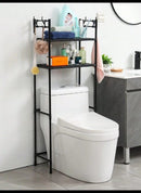 3 Layer Steel Tube Multi-Functional Bathroom Toilet Storage Rack - TUZZUT Qatar Online Shopping