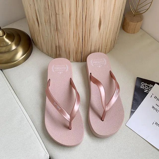 Simple Solid Color Comfortable Beach Slippers BS-125