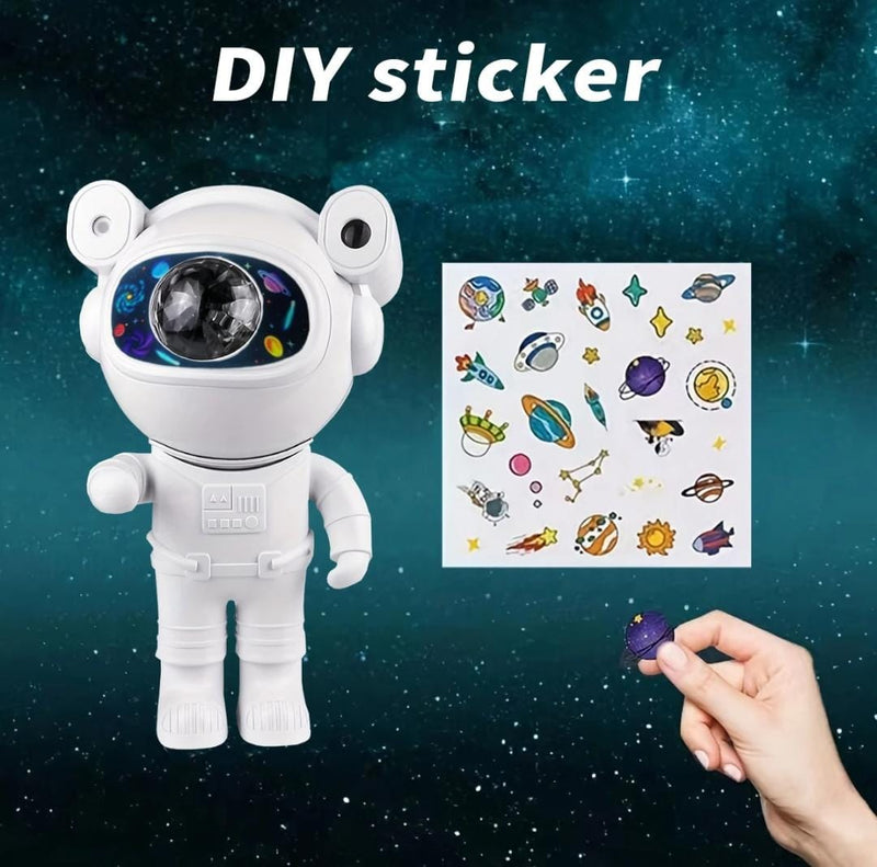 Astronaut Galaxy Star Projector Sticker DIY Bluetooth music Night Light Sky Nebula Lamp for Kids