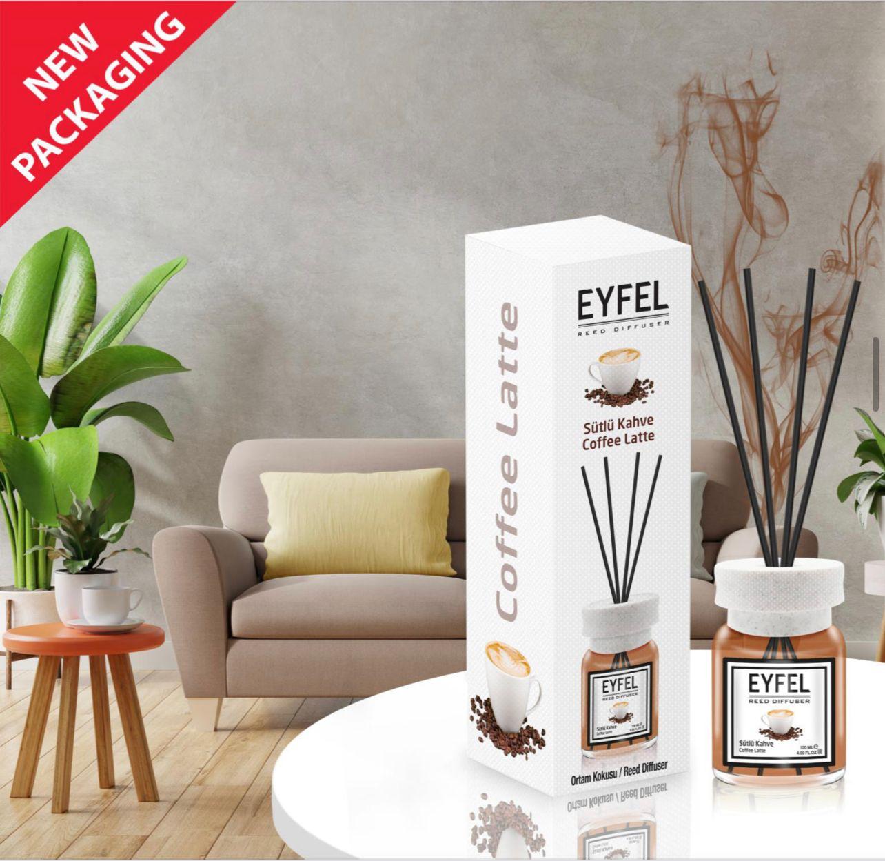 EYFEL Coffee Latte Reed Diffusers 120ml EYFEL Coffee Latte Reed Diffusers 120ml