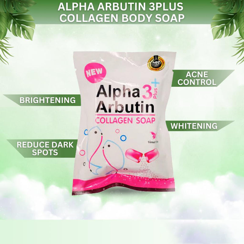 Venut White Alpha Arbutin Collagen Soap 3Plus+ 80g