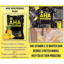 AHA Whitening Soap With Multi Alpha Hydroxy Acids 80g - TUZZUT Qatar Online Shopping
