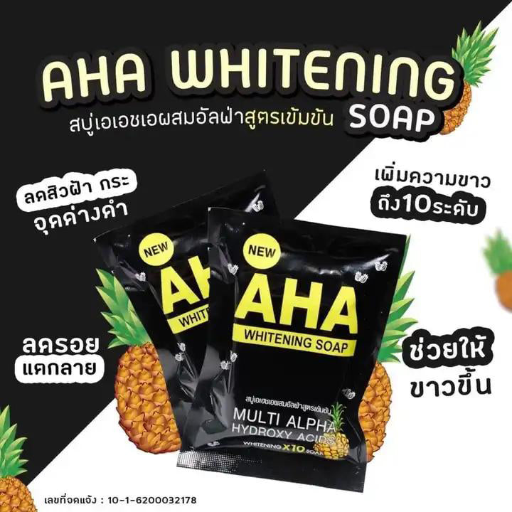 AHA Whitening Soap With Multi Alpha Hydroxy Acids 80g