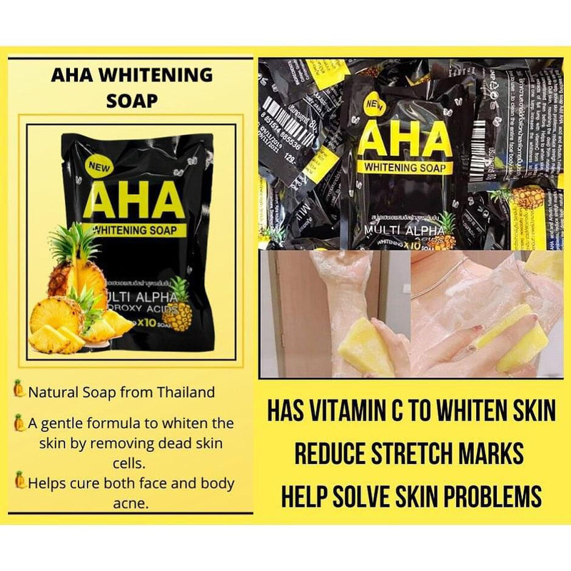 AHA Whitening Soap With Multi Alpha Hydroxy Acids 80g