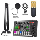 Professional Live Sound Card Condenser Microphone 988BM800-KIT - TUZZUT Qatar Online Shopping