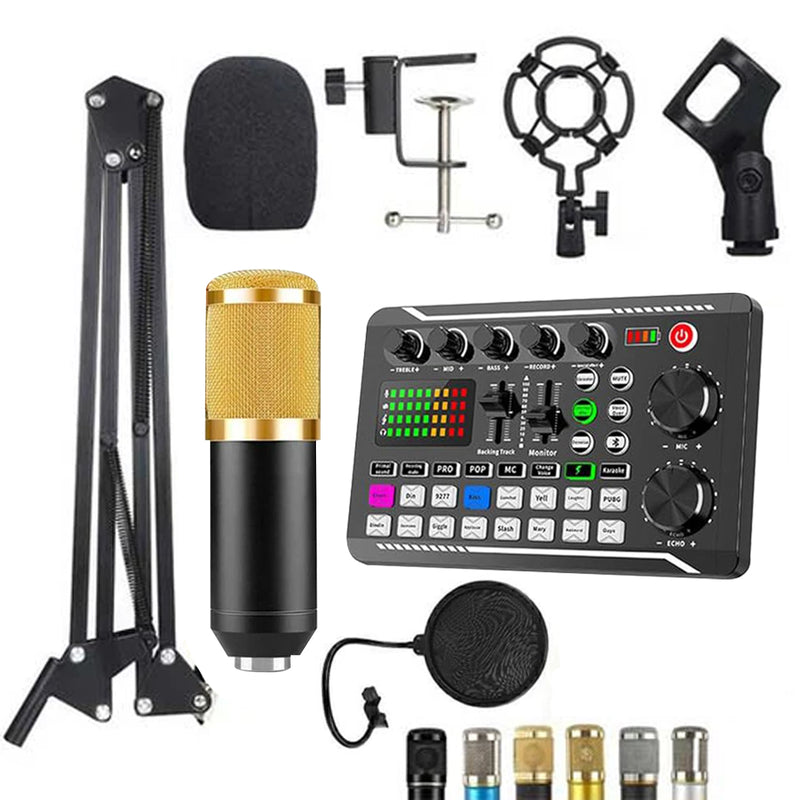 Professional Live Sound Card Condenser Microphone 988BM800-KIT