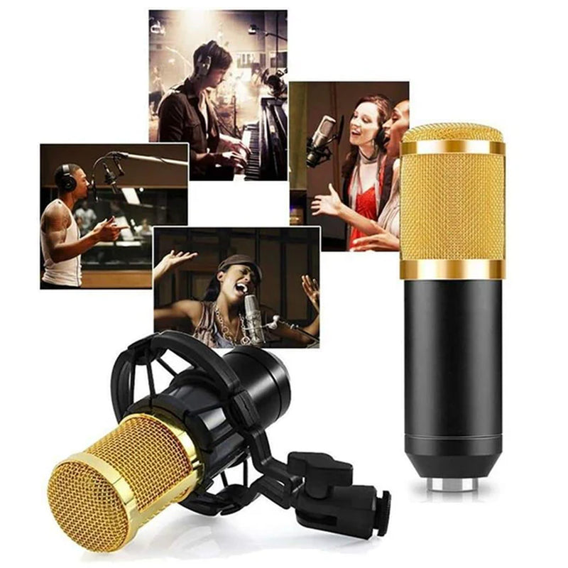 Professional Live Sound Card Condenser Microphone 988BM800-KIT