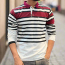 Men's Collar Full Sleeve T-Shirt DC24 - TUZZUT Qatar Online Shopping