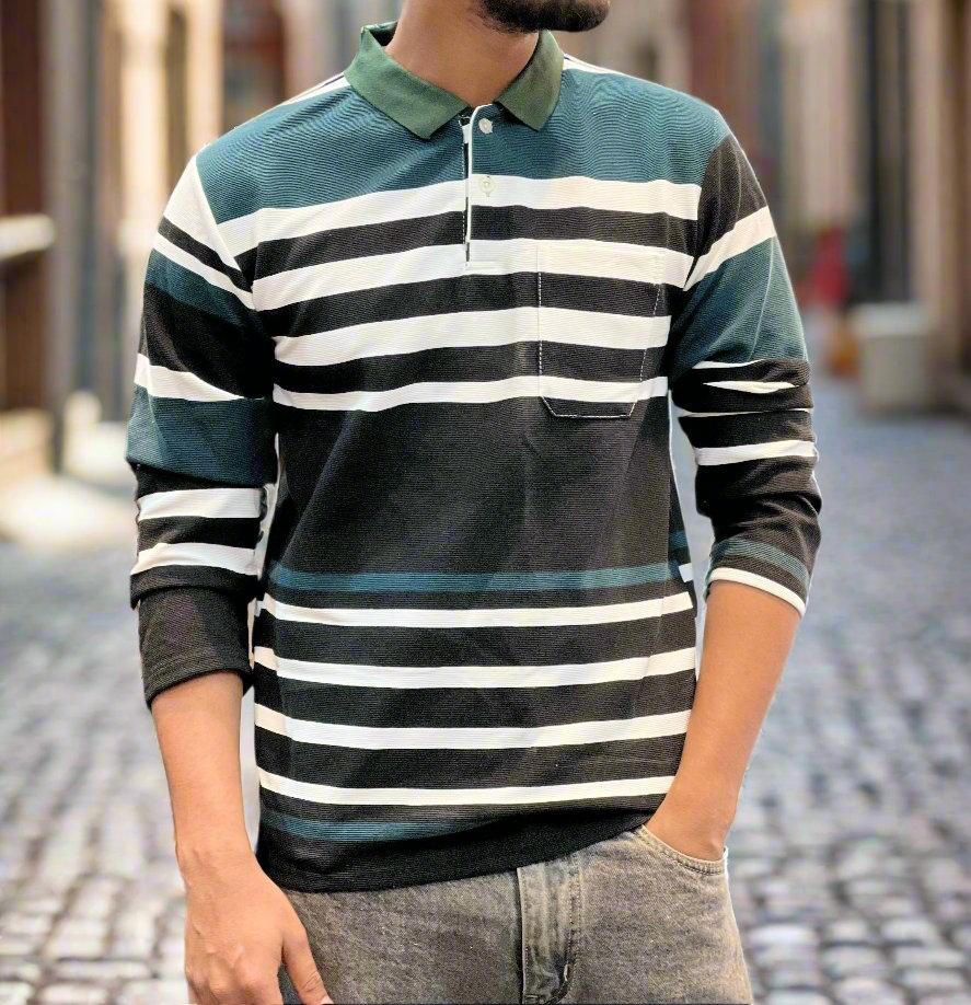 Men's Collar Full Sleeve T-Shirt DC24 Men's Collar Full Sleeve T-Shirt DC24