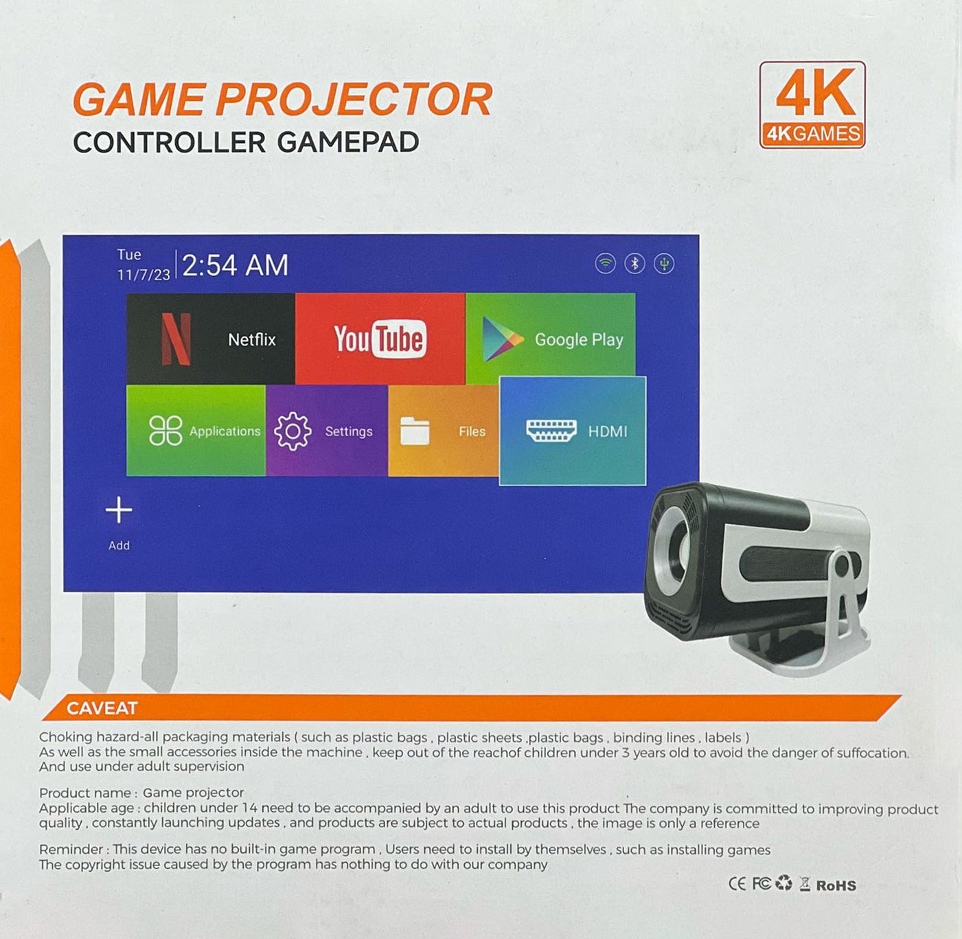 3D Game Projector Controller Gamepad 4k Games JY-320 3D Game Projector Controller Gamepad 4k Games JY-320