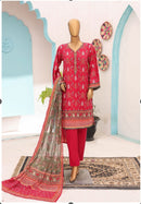 Riwayat Premium Printed Lawn Stitched Pakistani Salwar Suit PS862-2 - TUZZUT Qatar Online Shopping