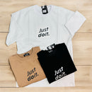 Mens Round Neck Letter Printed Short Sleeve T-shirt - TUZZUT Qatar Online Shopping