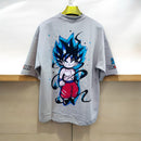 Mens Round Neck Dragon Ball Anime Printed Short Sleeve T-shirt - TUZZUT Qatar Online Shopping