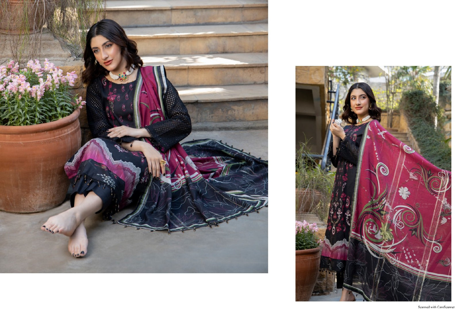 Chittyan kalaiyaan Digital Printed Lawn with Schiffli Sleeves and Fancy Zari Diamond Dupatta CKD25-8 Chittyan kalaiyaan Digital Printed Lawn with Schiffli Sleeves and Fancy Zari Diamond Dupatta CKD25-8