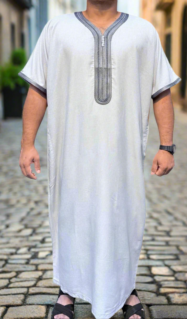 DBOSS Men's Moroccan Dejellaba Kaftan Jalabiya - MK25 DBOSS Men's Moroccan Dejellaba Kaftan Jalabiya - MK25