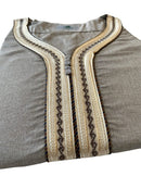 DBOSS Men's Moroccan Dejellaba Kaftan Jalabiya - MK25 - TUZZUT Qatar Online Shopping