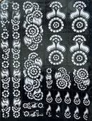Henna Tattoo Stencil, Mehndi Stickers PK-1030 - TUZZUT Qatar Online Shopping
