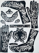 Henna Tattoo Stencil, Mehndi Stickers PK-1388 - TUZZUT Qatar Online Shopping