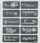 Henna Tattoo Stencil, Mehndi Stickers PK-1181 - TUZZUT Qatar Online Shopping