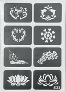 Henna Tattoo Stencil, Mehndi Stickers PK-1181 - TUZZUT Qatar Online Shopping