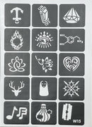 Henna Tattoo Stencil, Mehndi Stickers PK-1181 - TUZZUT Qatar Online Shopping