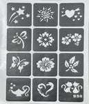 Henna Tattoo Stencil, Mehndi Stickers PK-1181 - TUZZUT Qatar Online Shopping
