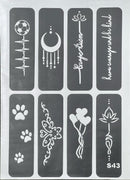 Henna Tattoo Stencil, Mehndi Stickers PK-1181 - TUZZUT Qatar Online Shopping