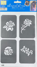 Henna Tattoo Stencil, Mehndi Stickers PK-1182 - TUZZUT Qatar Online Shopping