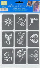 Henna Tattoo Stencil, Mehndi Stickers PK-1182 - TUZZUT Qatar Online Shopping