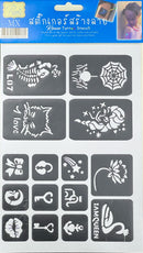 Henna Tattoo Stencil, Mehndi Stickers PK-1182 - TUZZUT Qatar Online Shopping