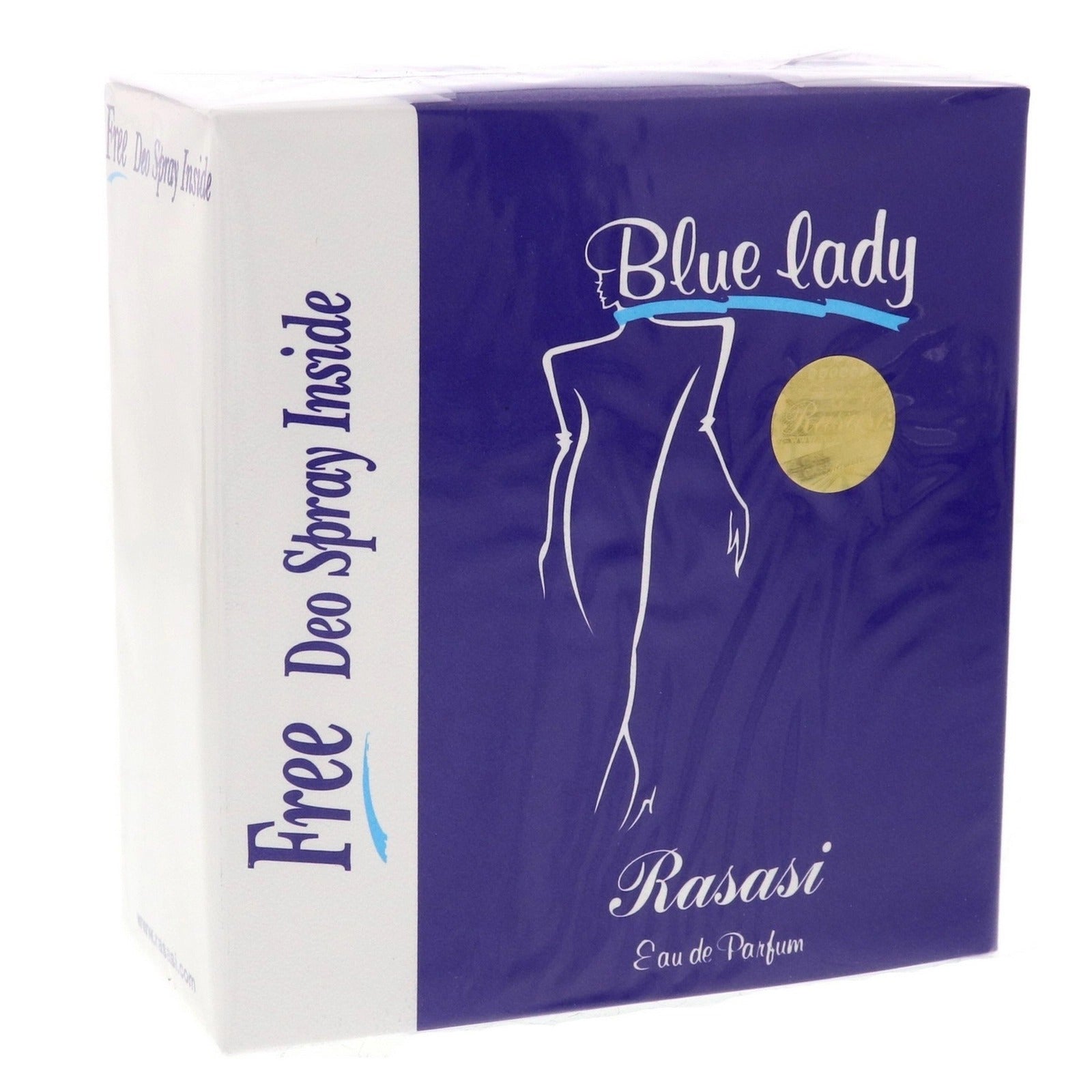 Rasasi Blue Lady EDP With Deo Spray 40 ml Rasasi Blue Lady EDP With Deo Spray 40 ml