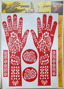 Henna Tattoo Stencil, Mehndi Stickers PK-1031 - TUZZUT Qatar Online Shopping