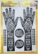 Henna Tattoo Stencil, Mehndi Stickers PK-1031 - TUZZUT Qatar Online Shopping