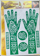 Henna Tattoo Stencil, Mehndi Stickers PK-1031 - TUZZUT Qatar Online Shopping