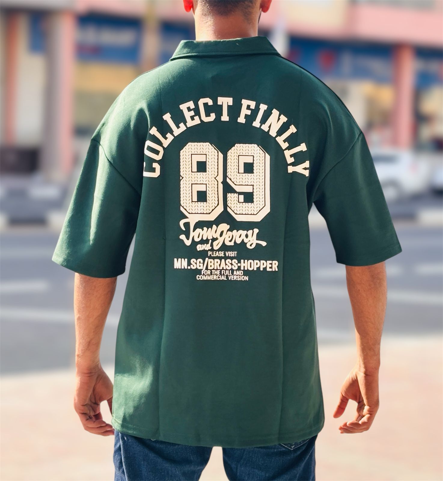 JAX Men's Collar Printed Short Sleeve T-shirt SA-5061 JAX Men's Collar Printed Short Sleeve T-shirt SA-5061