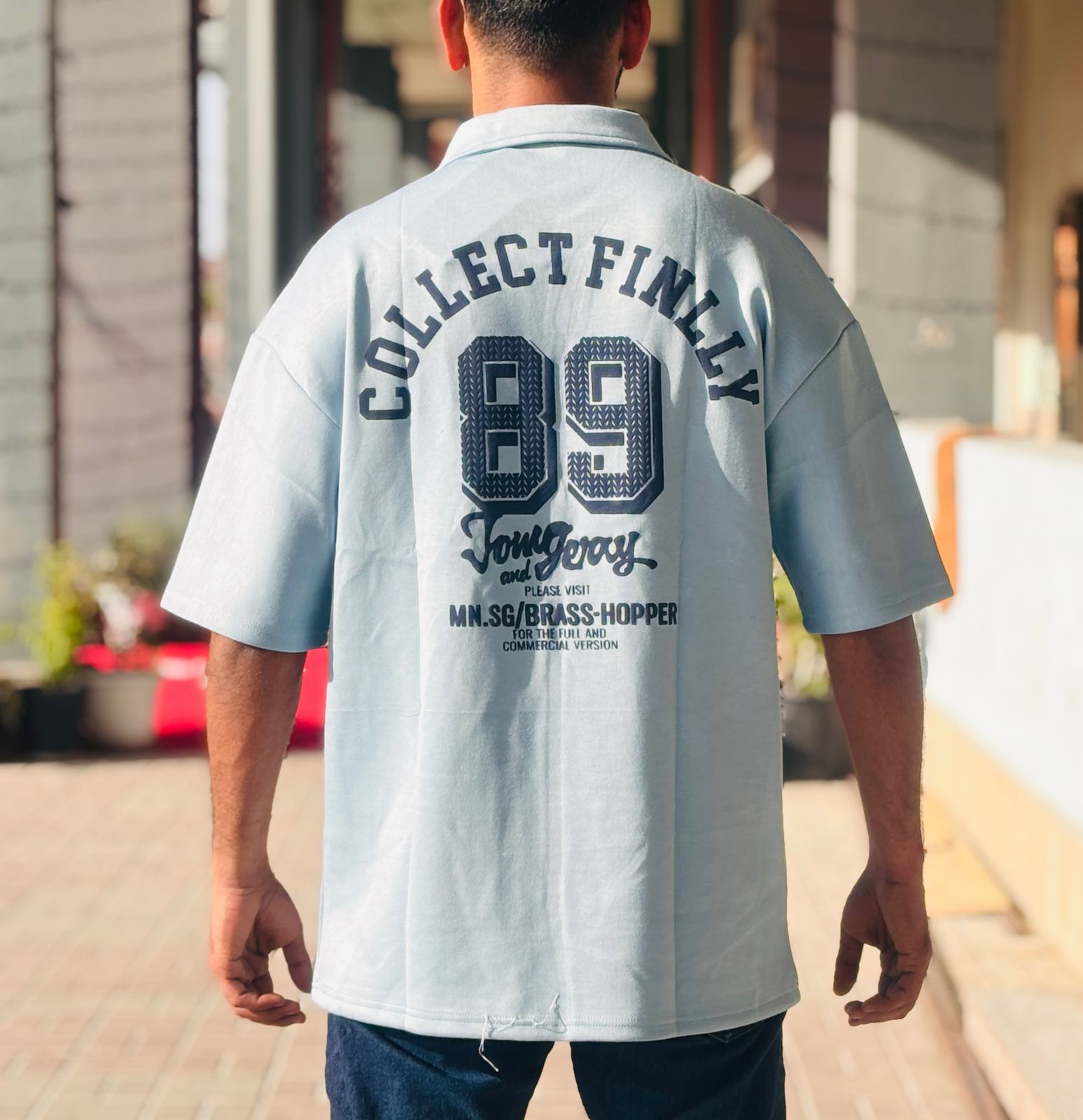 JAX Men's Collar Printed Short Sleeve T-shirt SA-5061 JAX Men's Collar Printed Short Sleeve T-shirt SA-5061