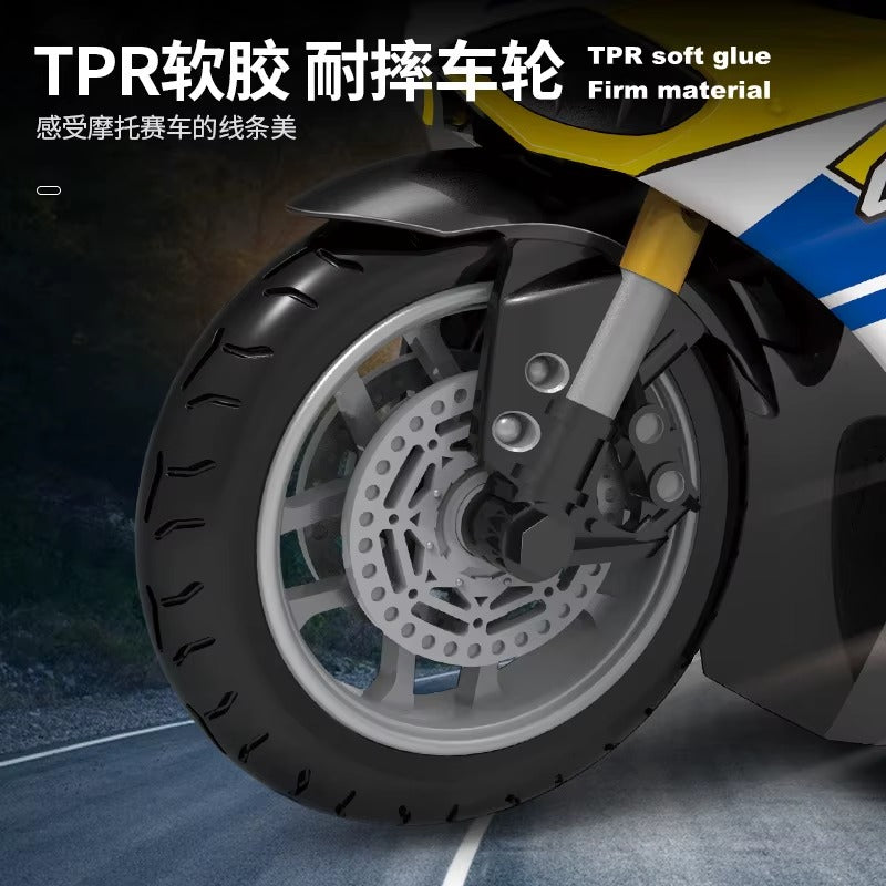 1:10 High Speed Remote Control Motorcycle 2.4G Toy Blue 1:10 High Speed Remote Control Motorcycle 2.4G Toy Blue