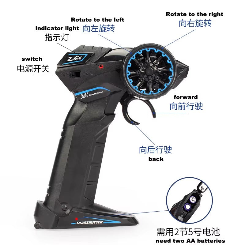 1:10 High Speed Remote Control Motorcycle 2.4G Toy Blue 1:10 High Speed Remote Control Motorcycle 2.4G Toy Blue