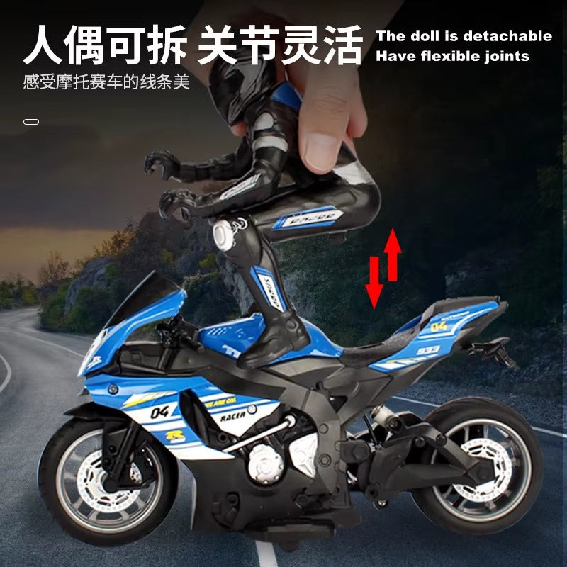1:10 High Speed Remote Control Motorcycle 2.4G Toy Blue 1:10 High Speed Remote Control Motorcycle 2.4G Toy Blue