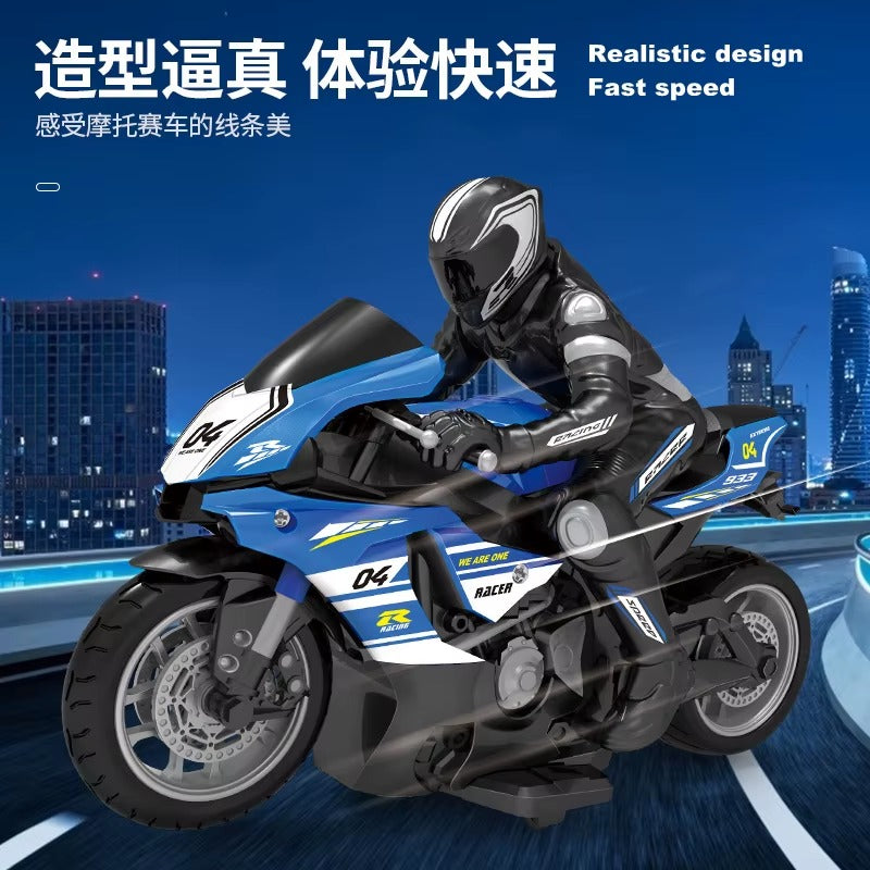 1:10 High Speed Remote Control Motorcycle 2.4G Toy Blue 1:10 High Speed Remote Control Motorcycle 2.4G Toy Blue
