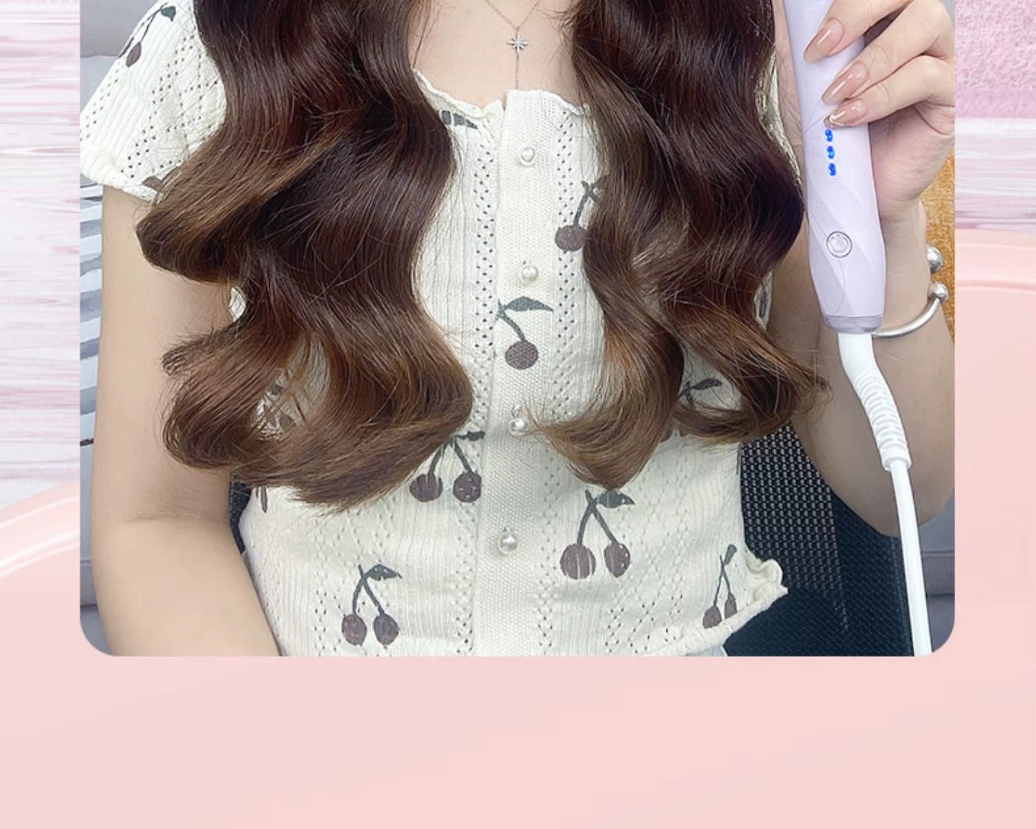 360 Rotating Hair Curler Curling Iron With Temperature Control XN-388 360 Rotating Hair Curler Curling Iron With Temperature Control XN-388