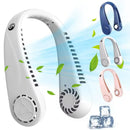 Mini LED Digital Display Bladeless Neck Fan 112256 - TUZZUT Qatar Online Shopping