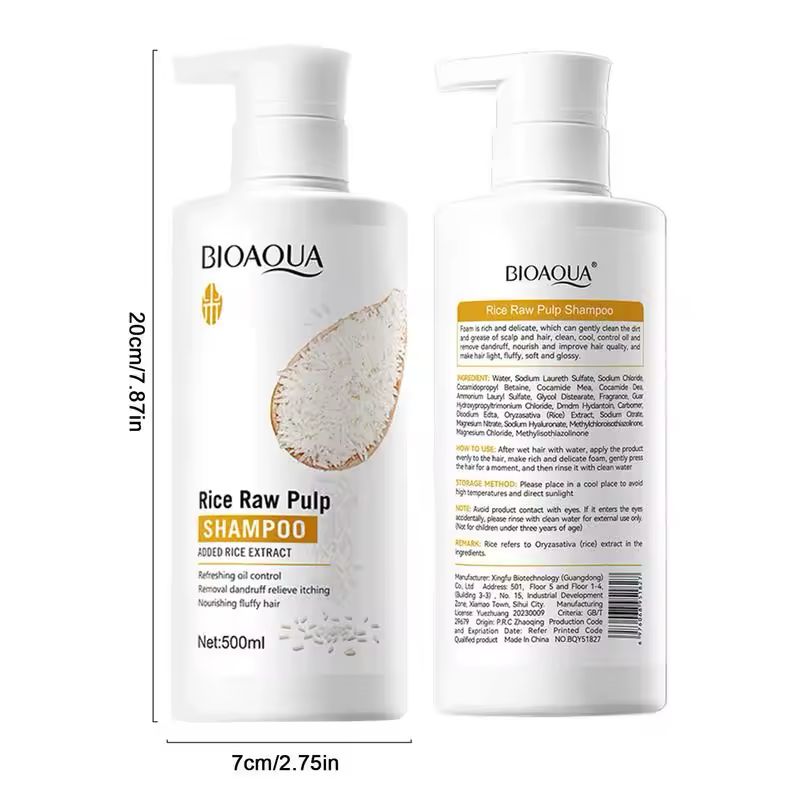 BIOAQUA Rice Raw Pulp Shampoo 500ml BIOAQUA Rice Raw Pulp Shampoo 500ml