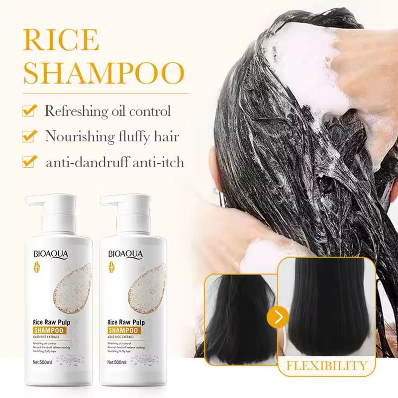 BIOAQUA Rice Raw Pulp Shampoo 500ml BIOAQUA Rice Raw Pulp Shampoo 500ml