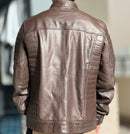 Premium Quality Men's Genuine Leather Jacket Coat - TUZZUT Qatar Online Shopping