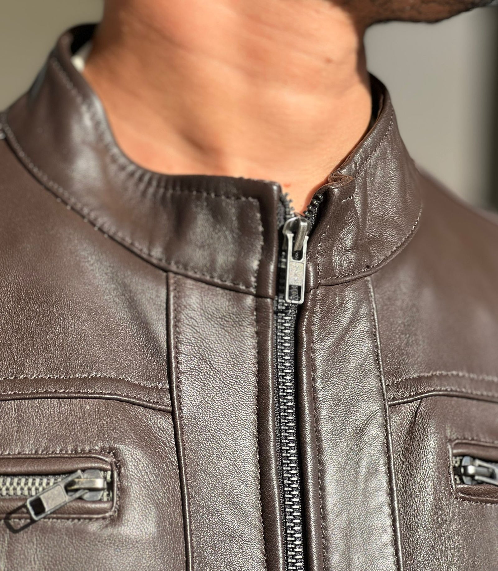 Premium Quality Men's Genuine Leather Jacket Coat Premium Quality Men's Genuine Leather Jacket Coat