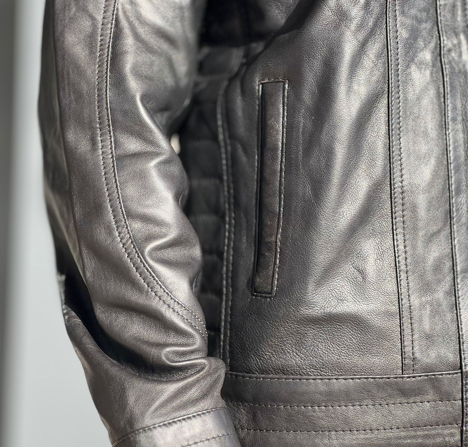 Premium Quality Men's Genuine Leather Jacket Coat Premium Quality Men's Genuine Leather Jacket Coat